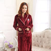 Sleepwear Coral Fleece Flannel Bathrobes